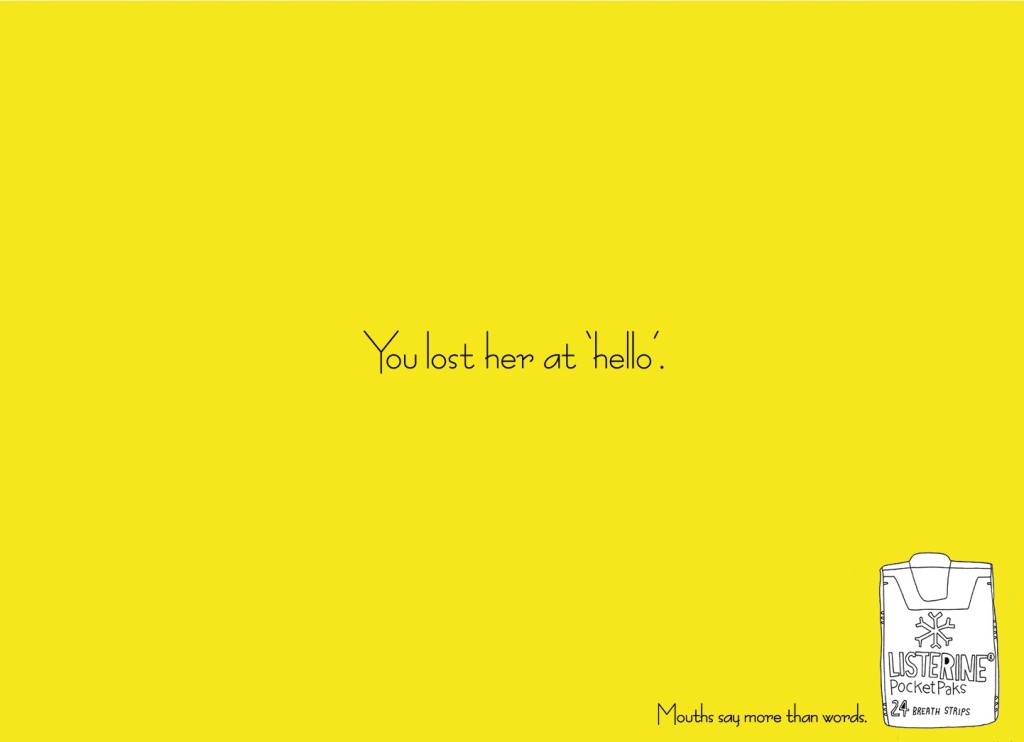 publicidad minimalista