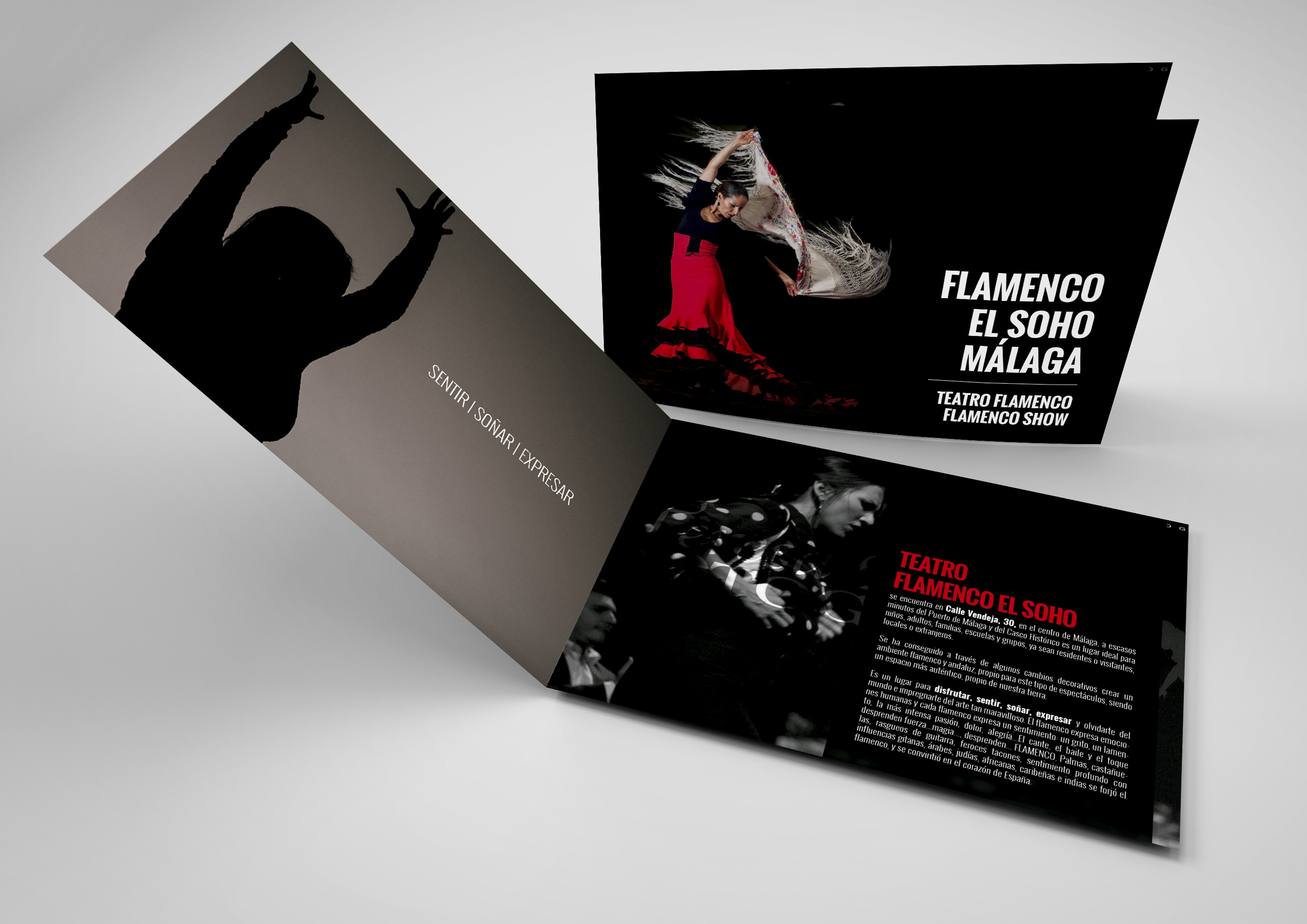 diseño Tablao el Soho, dossier informativo by An Publicidad