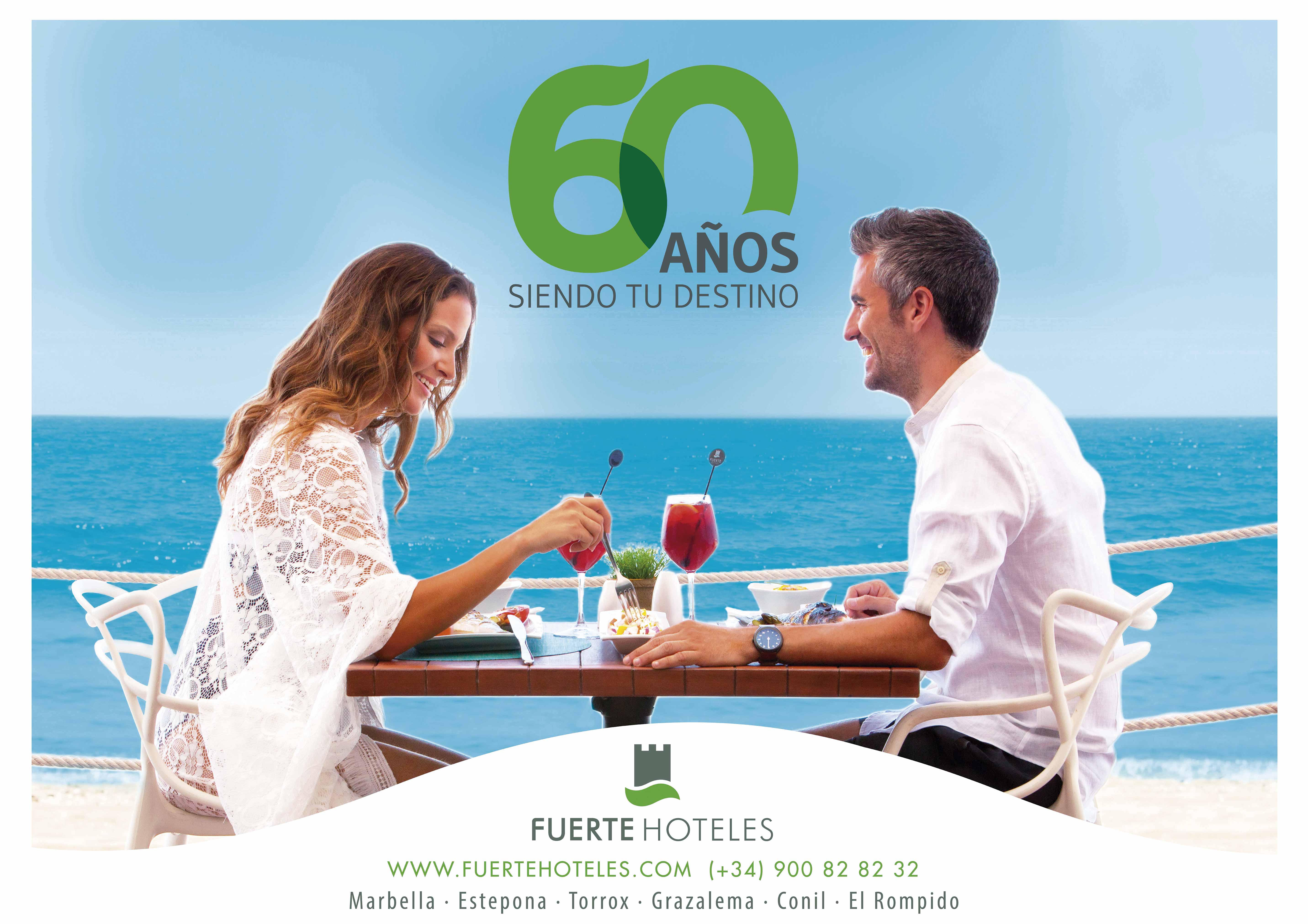 Diseño campaña branding 60 aniversario Fuerte Hoteles by Anpublicidad