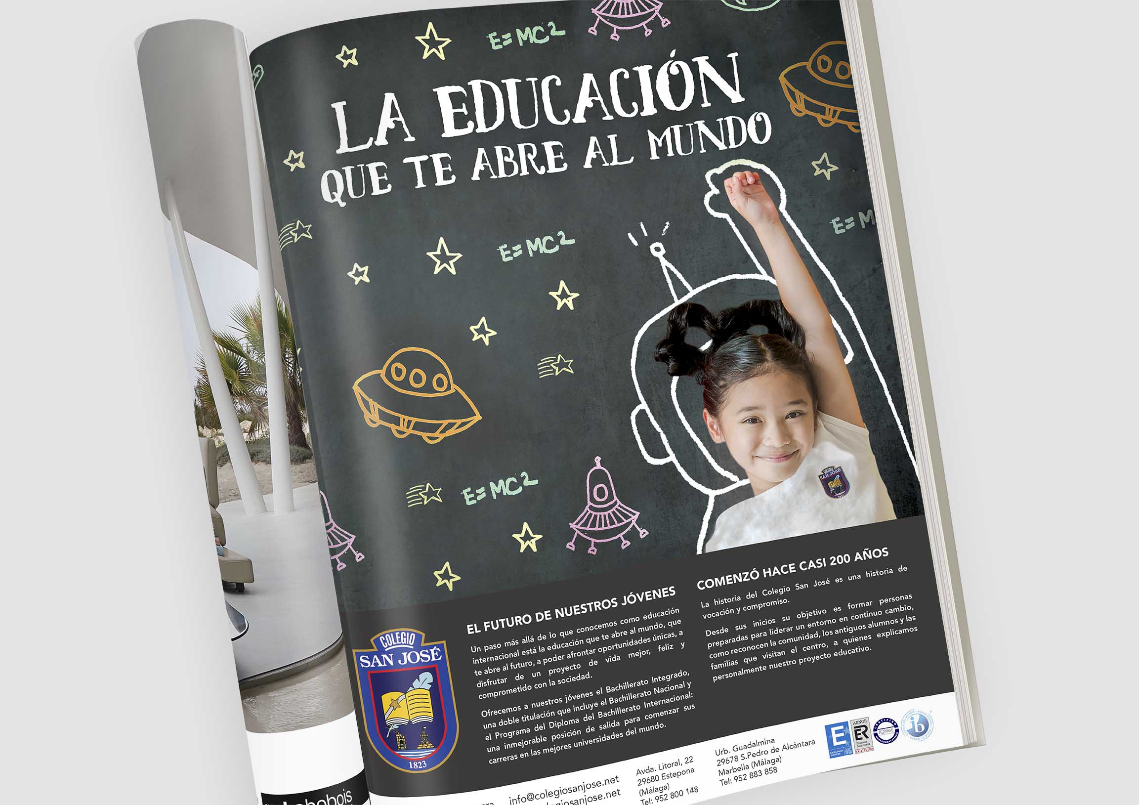 Creatividad y diseño para campaña Bachillerato Internacional by Anpublicidad Fuengirola