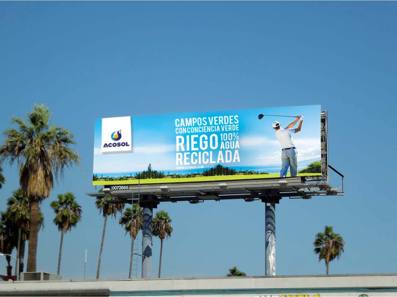 Campaña Acosol Agua Reciclada por Anpublicidad - Fuengirola