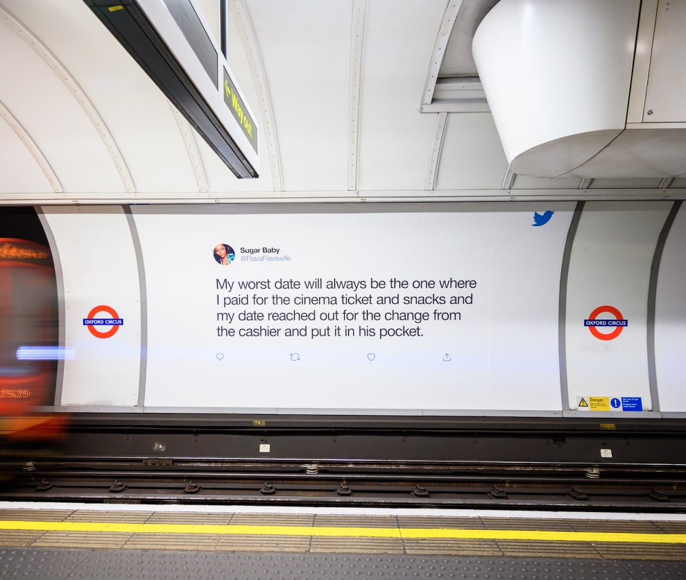 publicidad metro londres para san valentín