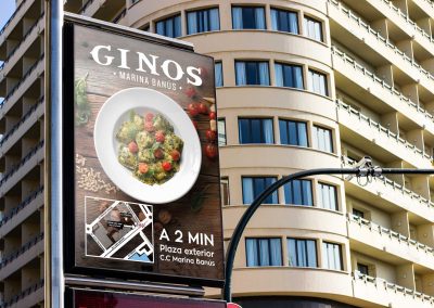 PUBLICIDAD EXTERIOR GINOS