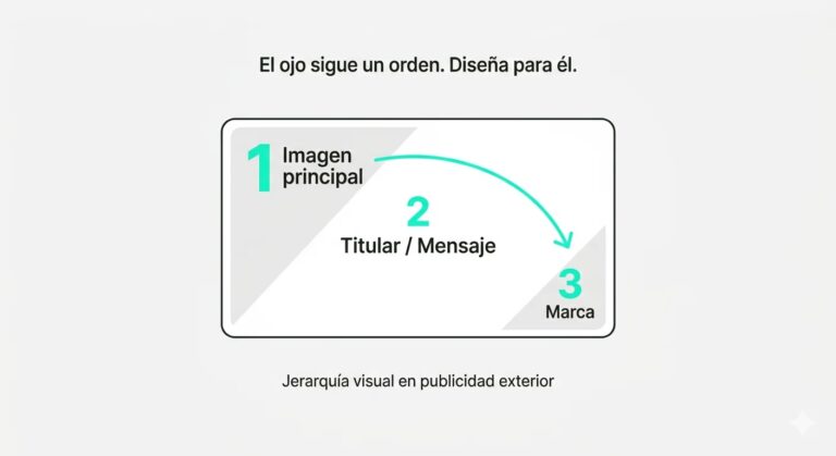 erarquía visual en publicidad exterior: El recorrido del ojo