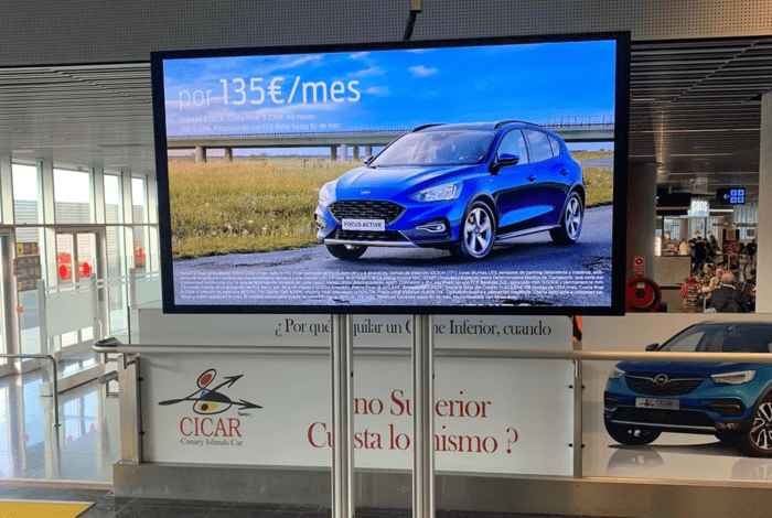 Circuito digital publicitario aeropuerto de Gran Canaria