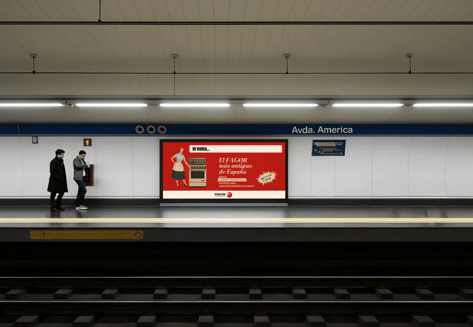 Campaña publicitaria Fagor Metro Madrid