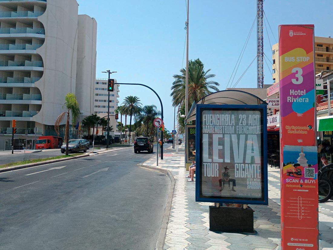 Campaña Mobiliario Urbano | Concierto Leiva Tour Gigante