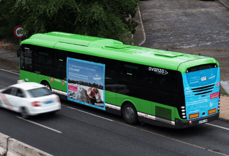 Publicidad en buses Interurbanos Madrid
