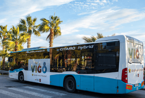Publicidad en bus Interurbano Málaga - Mijas