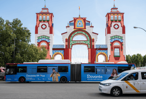 Publicidad en Autobuses urbanos de Sevilla