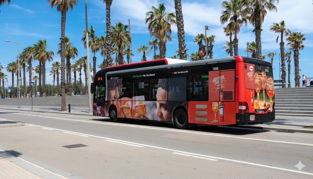 Anuncios de publicidad en autobuses urbanos, interurbanos y turísticos