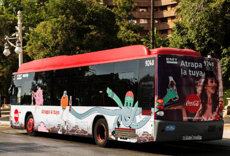 Publicidad buses urbanos Valencia