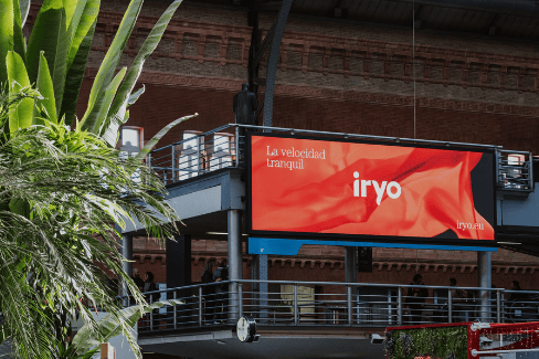 Campaña publicitaria en la estación de tren Puerta de Atocha - Madrid