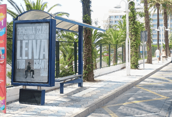 Publicidad en mobiliario urbano - Anuncio en marquesina