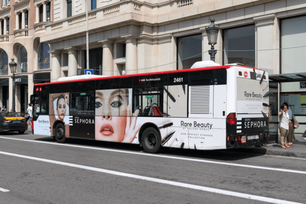 Publicidad en autobús integral en Barcelona