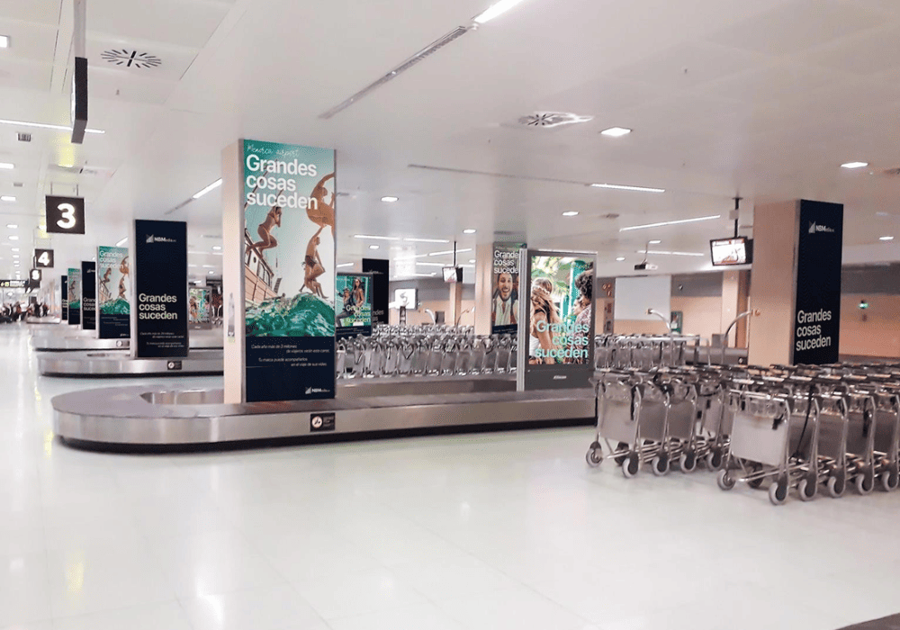 Campañas de publicidad en el Aeropuerto de Ibiza