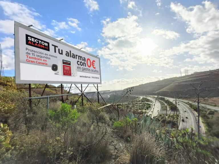 Campaña de publicidad de Sector Alarm en vallas