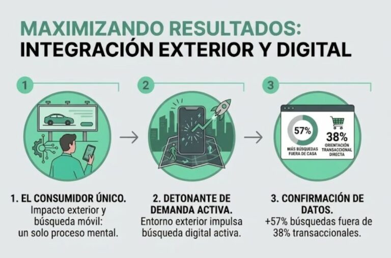 infografia integracion publicidad digital y exterior