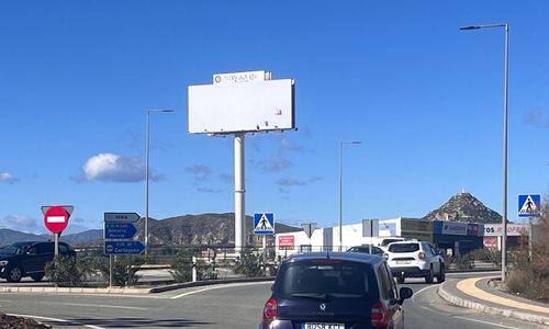 Valla publicitaria salida sur de Murcia hacía Almería A 352
