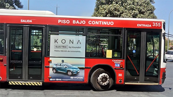 Rotulación publicidad autobús Granada