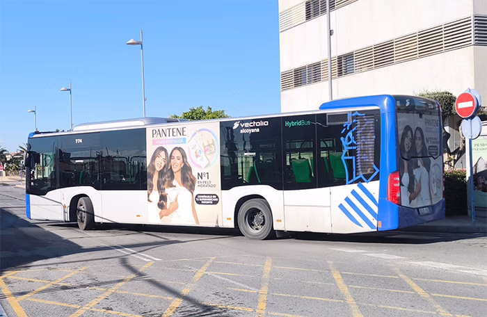 Publicidad buses MIA Alicante