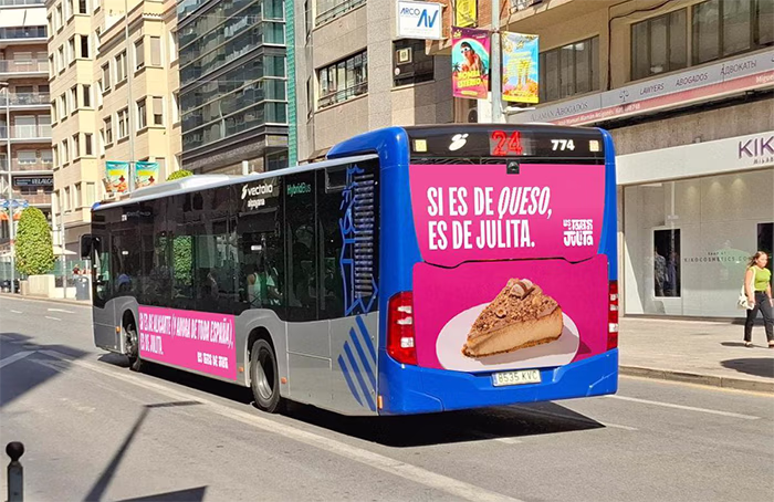 Publicidad trasera integral en el Autobús Urbano de Alicante