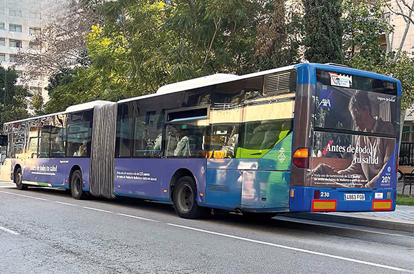 Campaña publicitaria en los autobuses urbanos EMT de Palma de Mallorca
